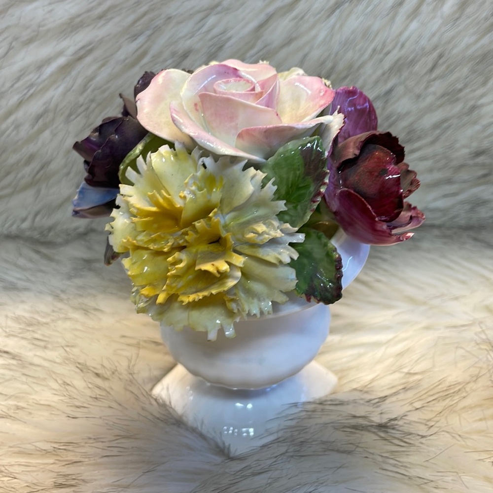Vintage Heathcote Hall Ltd Fine China Flowers, Made In England